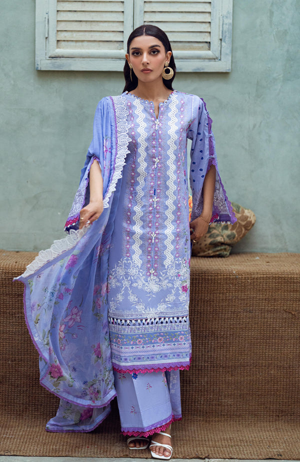 ALZOHAIB SUNSHINE BLOOM PRINTKARI UN-STITCHED 3PC | D-02