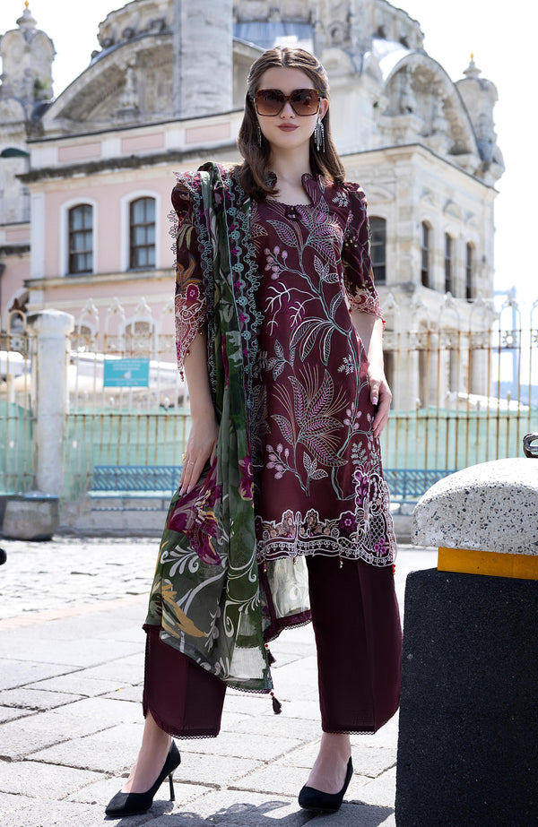 SUNSHINE BLOOM BY ALZOHAIB UN-STITCHED 3PC | D-02
