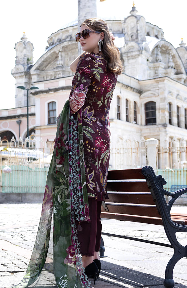 SUNSHINE BLOOM BY ALZOHAIB UN-STITCHED 3PC | D-02