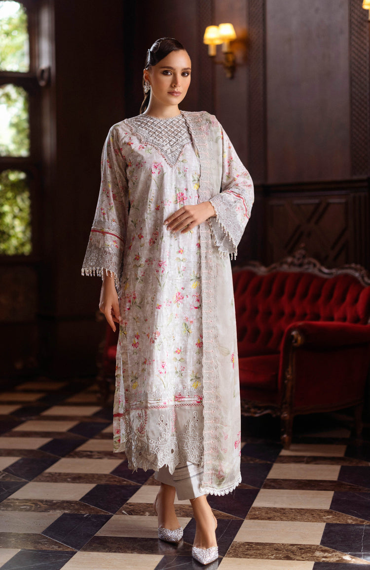 ALZOHAIB SUNSHINE BLOOM EID EDIT UN-STITCHED LAWN 25-D 02