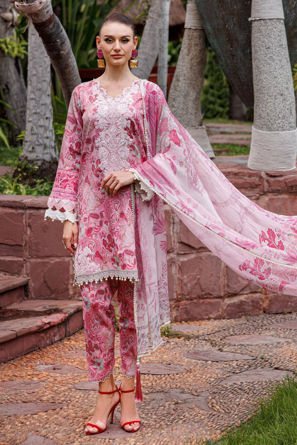 FLORA BY JADE UN-STITCHED 3PC | 20287