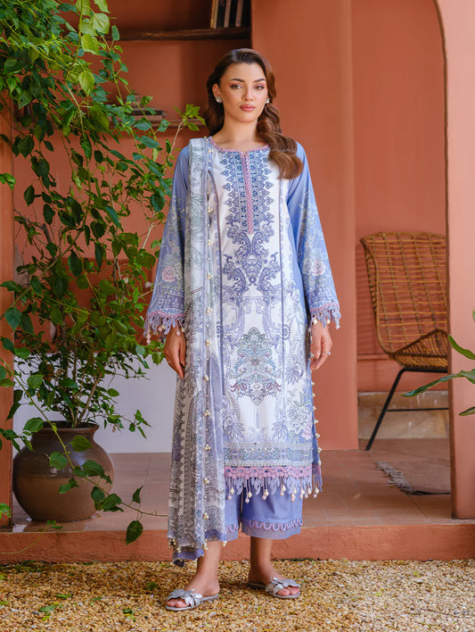 JADE URBANE EMBROIDERED CAMBRIC LAWN | D-03