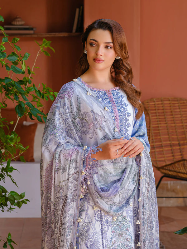 JADE URBANE EMBROIDERED CAMBRIC LAWN | D-03