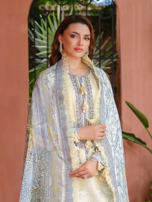 JADE URBANE EMBROIDERED CAMBRIC LAWN | D-08