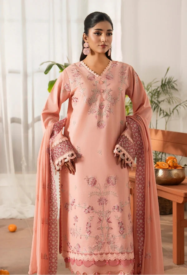 MERAKI BY HUMDUM UNSTITCHED LAWN D-07