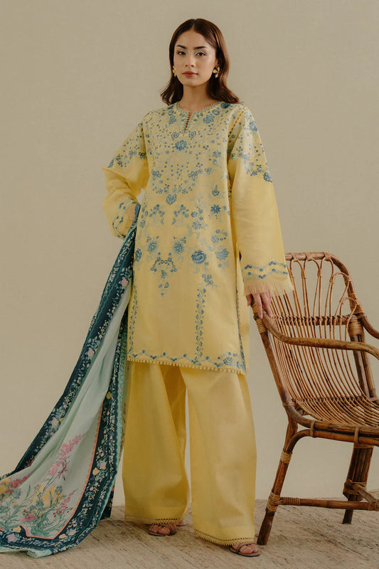 COCO BY ZARA SHAHJAHAN UN-STITCHED 3PC | VELIN-7B