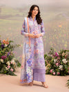 CHIKANKARI 3-Piece Unstitched Digital Printed Lawn Suit
