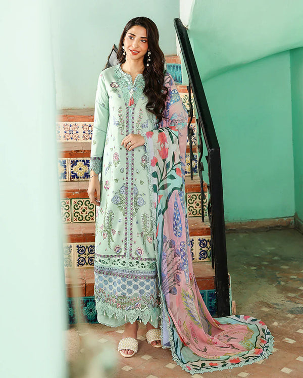 SUMMER REVERIE BY ROHEENAZ UN-STITCHED 3PC | Rosaline