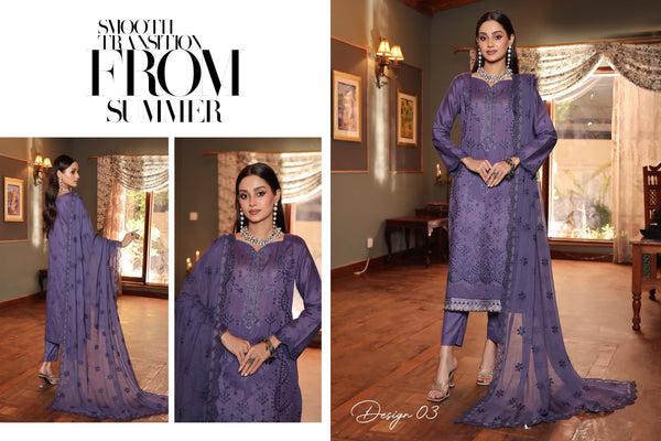 Republic By Dr Haris Unstitched 3 Piece Lawn Suit-REP-003