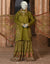 GREEN DOBBY EMBROIDERED 3PC | JLAWN-S-25-013
