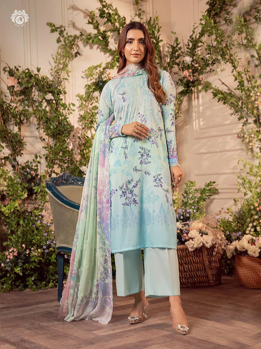 MEERA BY GULLJEE | EMBROIDERED LAWN | D-01