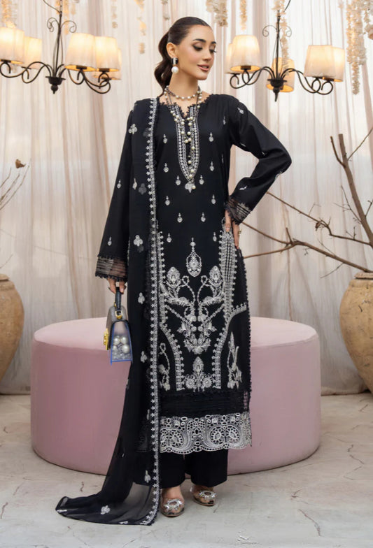 AVIVA BY HUMDUM UN-STITCHED 3PC | D-07