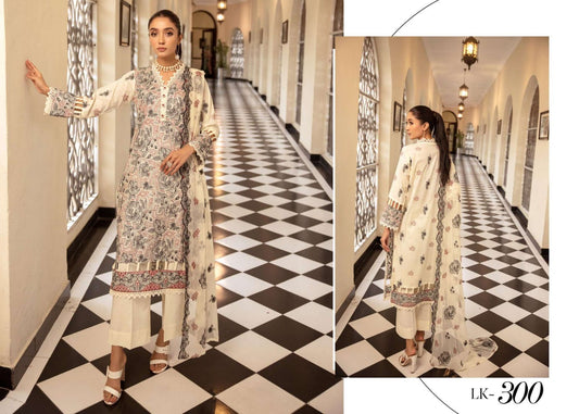 LAWNKAARI BY KHOOBSURAT UN-STITCHED LK-300