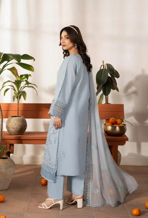 MERAKI BY HUMDUM UNSTITCHED LAWN D-06