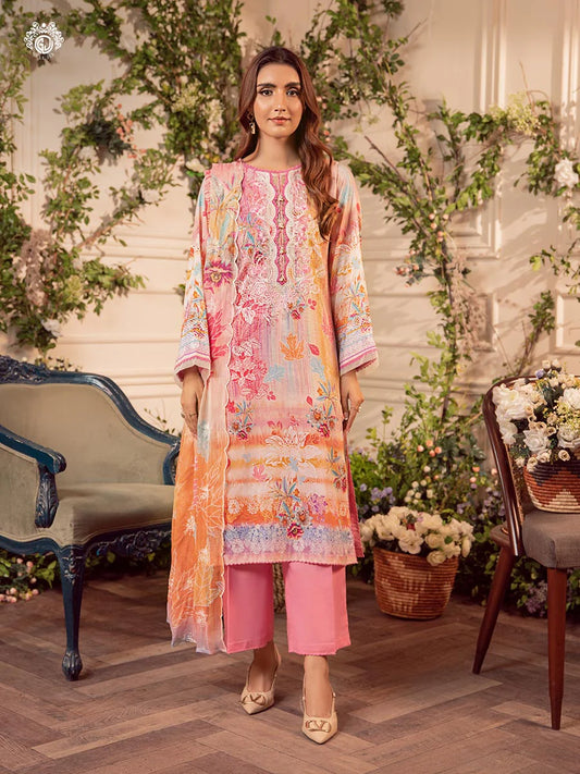 MEERA BY GULLJEE | EMBROIDERED LAWN | D-02