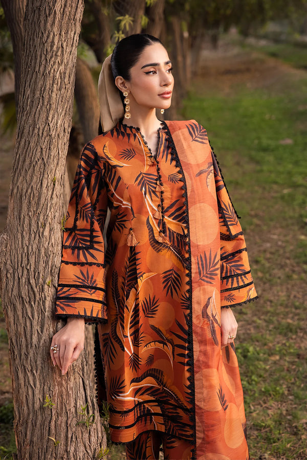 SHEEN PRINTS BY ALIZEH UN-STICHED 3PC|AF-PL-6013-MARIGOLD