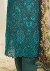 ZARQASH TRESOR UN-STICHED 3PC|ZQT 0011 DINA