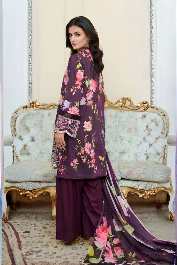 MAHVEEN BY JOHRA UN-STITCHED 3PC | JH-1145-MVN