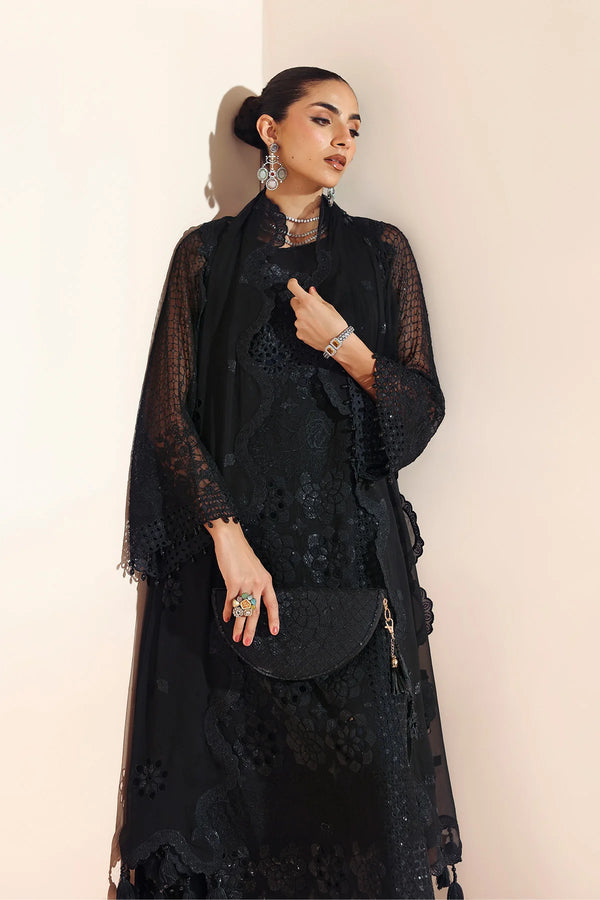 AYMAL BY ALIZEH UN-STITCHED 3PC| 2201-RIKA BLACK