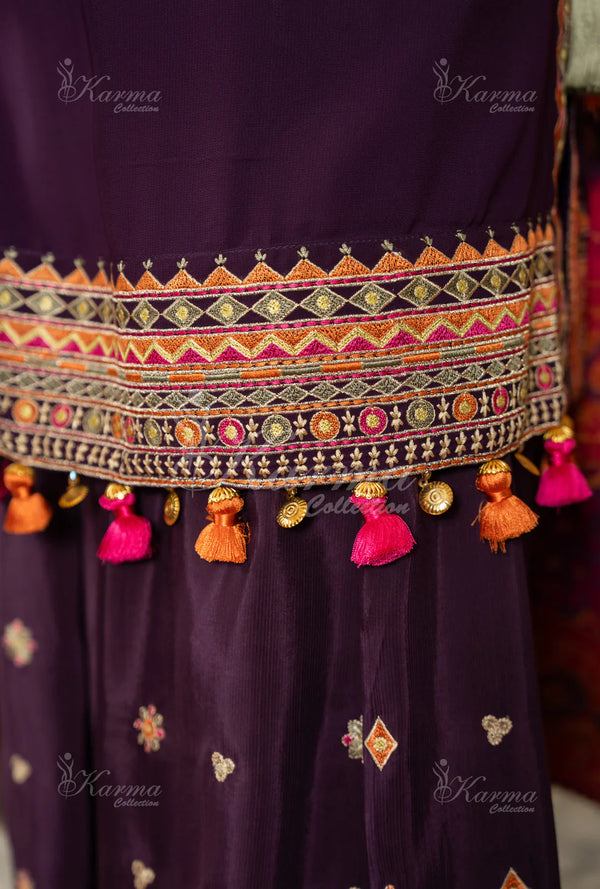 ROOHI KARMA- Plum Purple