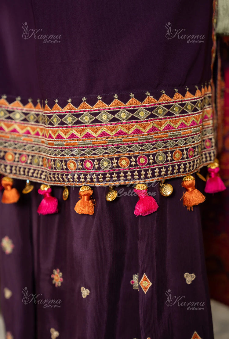 ROOHI KARMA- Plum Purple