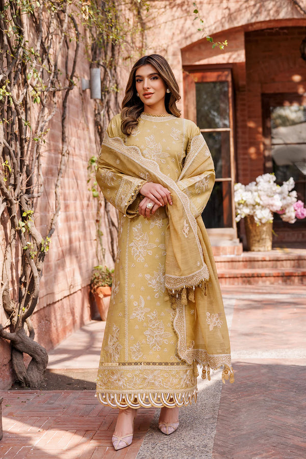 FARASHA DASTOOR UN-STICHED 3PC|TUSCANY DREAM