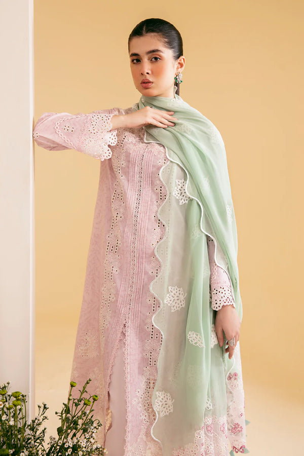 QLINEKARI BY QALAMKAR UN-STICHED 3PC|SQ-02 ASEMA