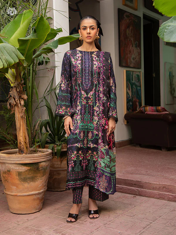 Akira By Gulljee Printed Embroidered Lawn Collection - D2