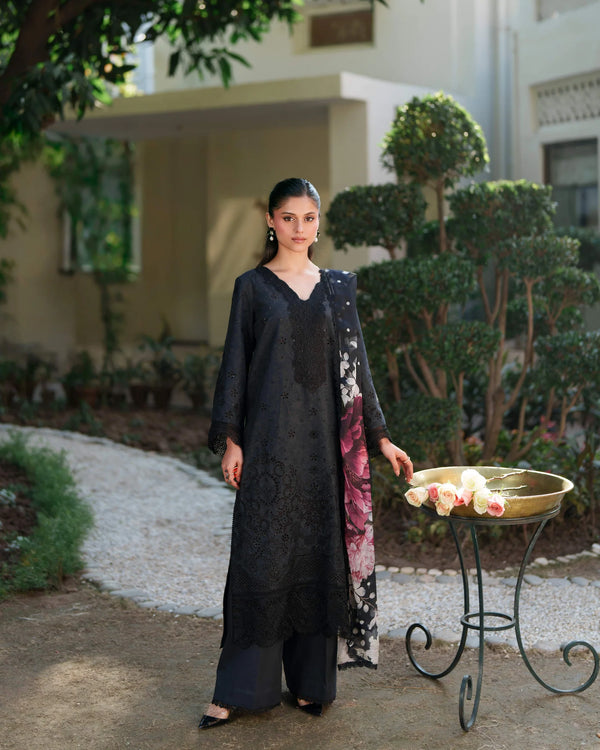NEESHAY SUMMER LINES PRINTKARI LUXURY LAWN '26-SABLE