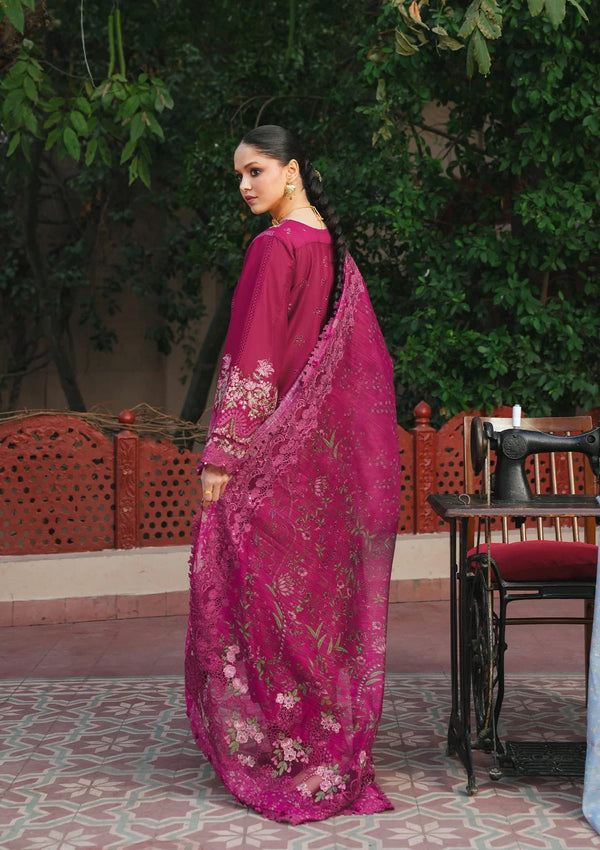 EK FASANA BY KAHF UN-STITCHED 3PC | KLB-7A NAVELI