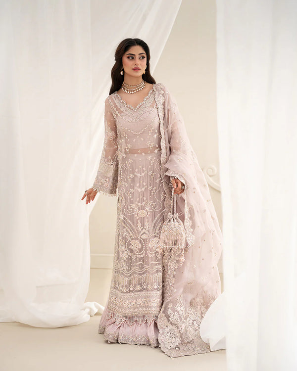 RUA BY FAIZA SAQLAIN UN-STITCHED 3PC | Ela