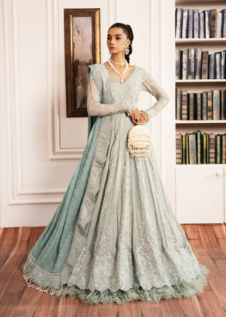 INAYAT ALIF BY AJR LUXURY WEDDING UN-STITCHED 3PC| EQUISITE-ROSE