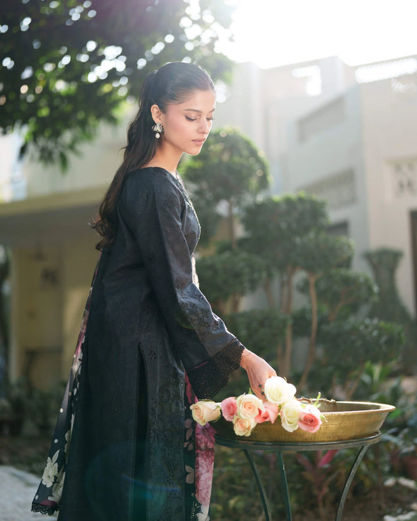 NEESHAY SUMMER LINES PRINTKARI LUXURY LAWN '26-SABLE