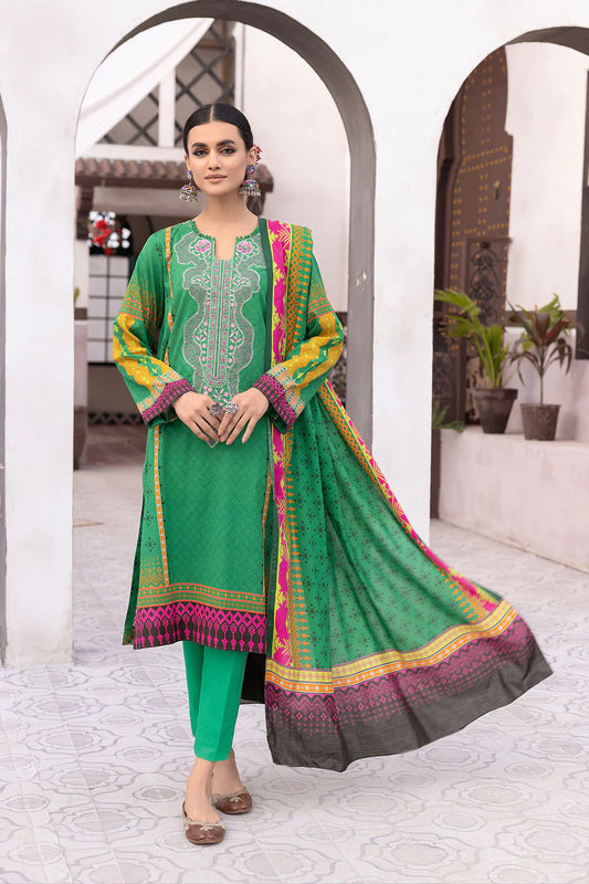 MAJESTIC UNSTITCHED LAWN EMBROIDERED BY JOHRA- JH-720