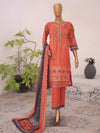 Humsafar By MTF Digital Printed Embroidery Lawn | Unstitched Suit D02