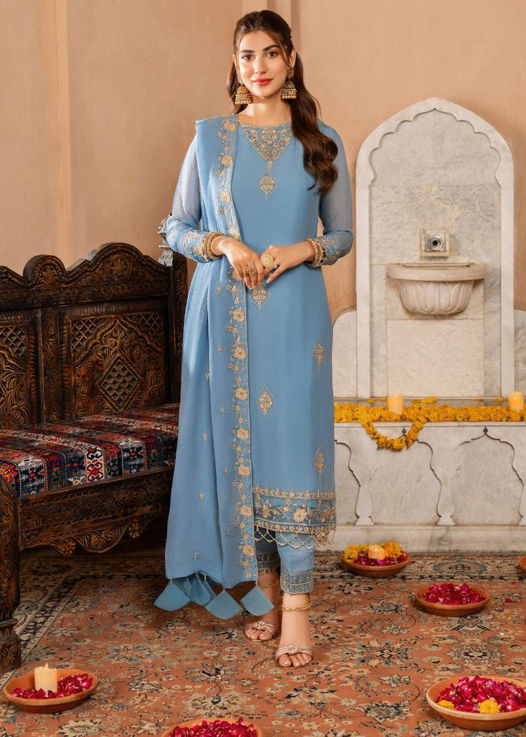 AFSANAY LUXURY CHIFFON UNSTITCHED 3P| BY SHAHZEB - YASRA