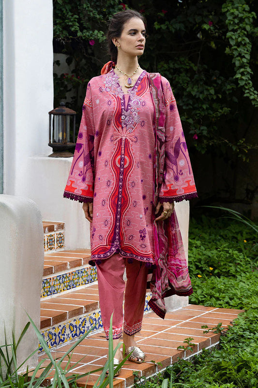 MIRASOL BY HEMLINE UN-STITCHED 3PC | CORAL MAR