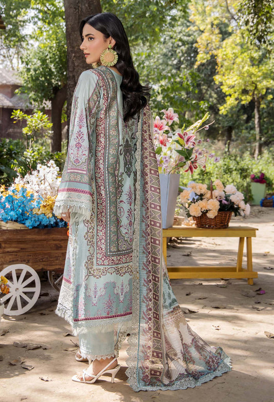 JASMINE UN-STITCHED LAWN  ADAN LIBAS -2361