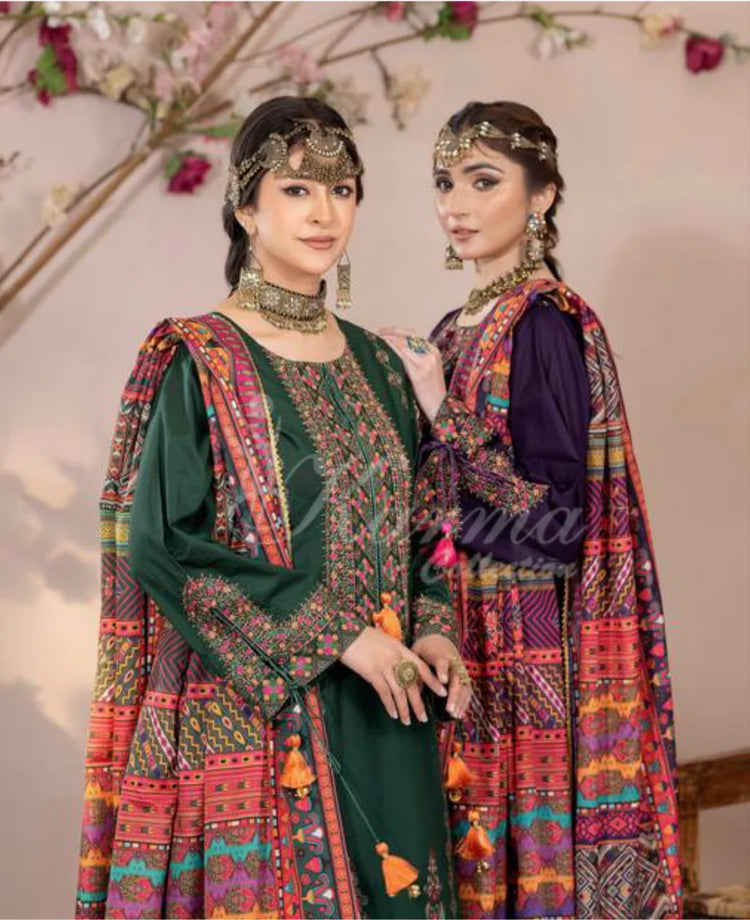 KARMA KAYSERIA EID EDIT - 1429 BOTTLE GREEN