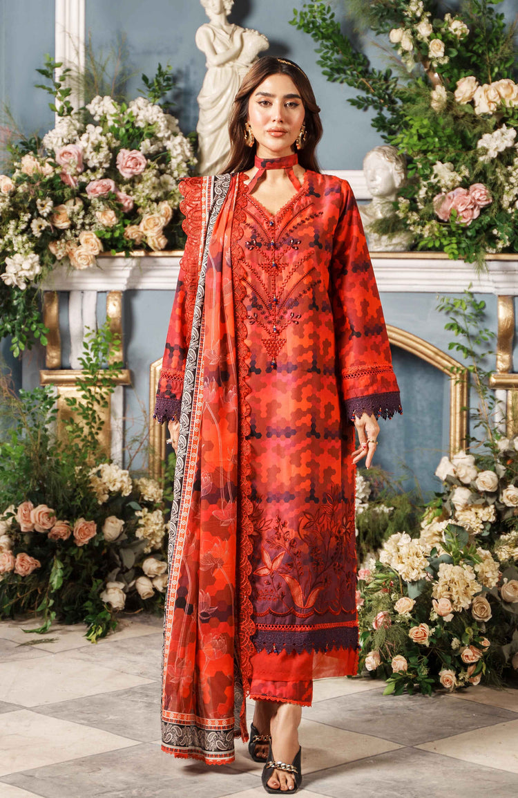 PRINTKARI BY ALZOHAIB CUTWORK UN-STITCHED 3PC | D-03