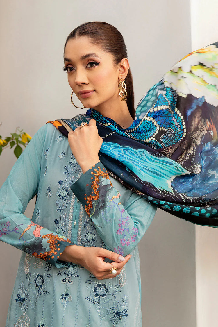 MASHAAL BY RAMSHA LUXURY LAWN-3PC | L-1203