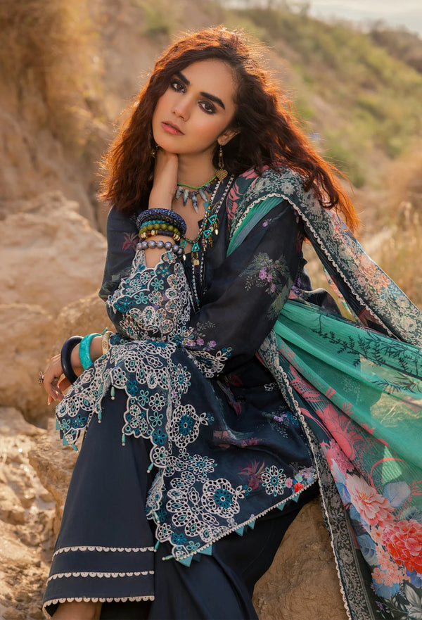 PRINTSKARI LAWN EMBROIDERED UN-STITCHED-PK-03