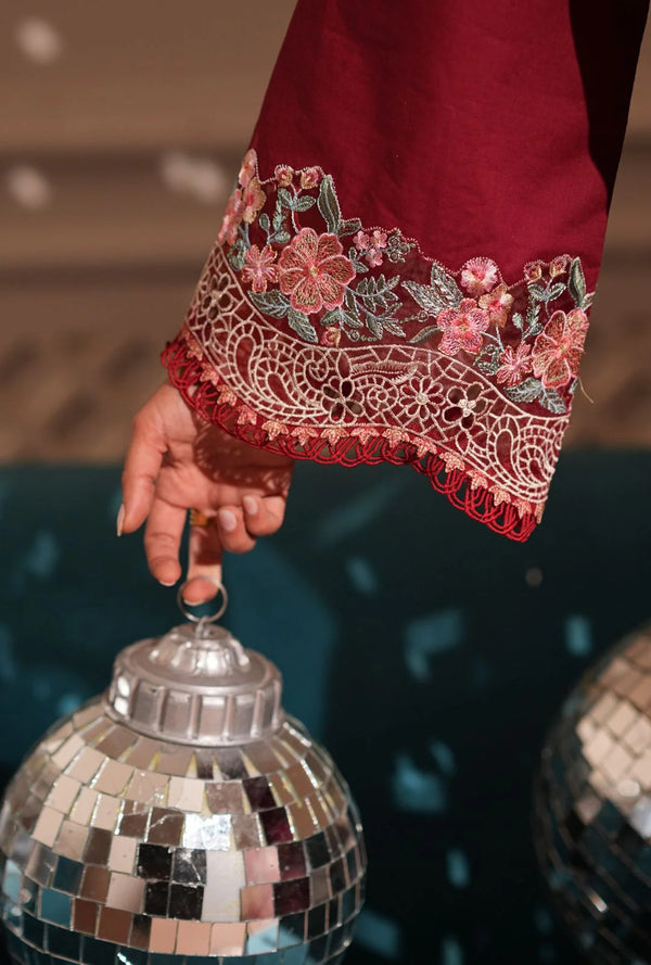 AJR SIGNATURE LAWN UN-STITCHED 3PC| CRIMSONE