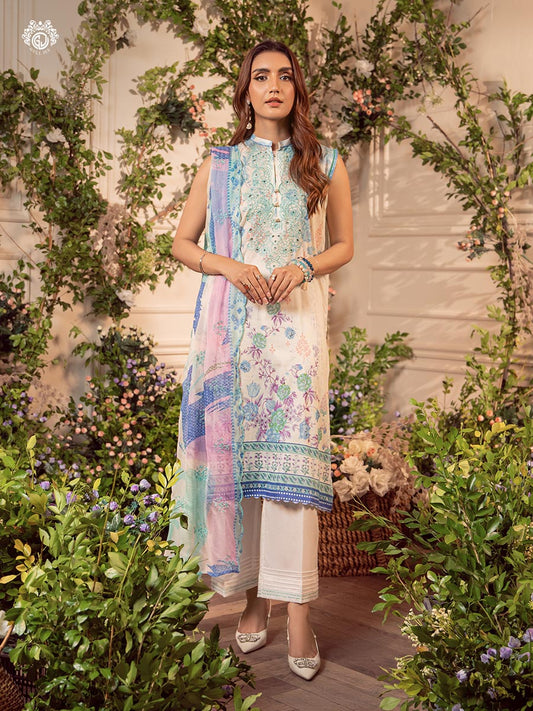 MEERA BY GULLJEE | EMBROIDERED LAWN | D-03