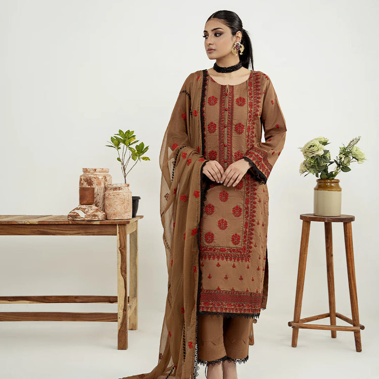 ANQARA BY ZAINAB FAZLANI UN-STITCHED 3PC | Araya