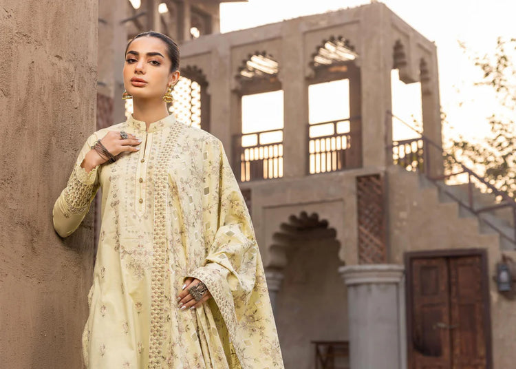 NOOR E CHASHAM BY KHOOBSURAT UN-STICHED 3-PC|L-07