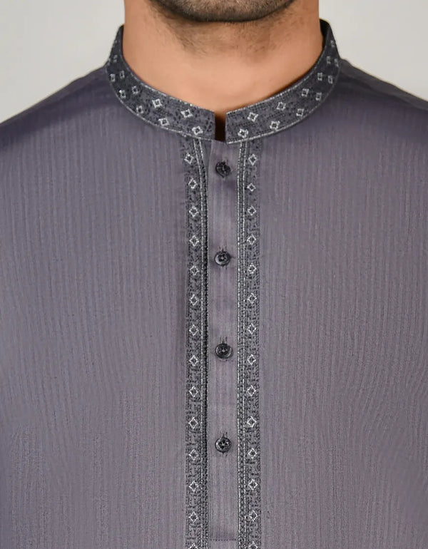 PURPLE COTTON KURTA | JJK-A-32834