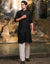 BLACK BLENDED KURTA | JJK-A-33150