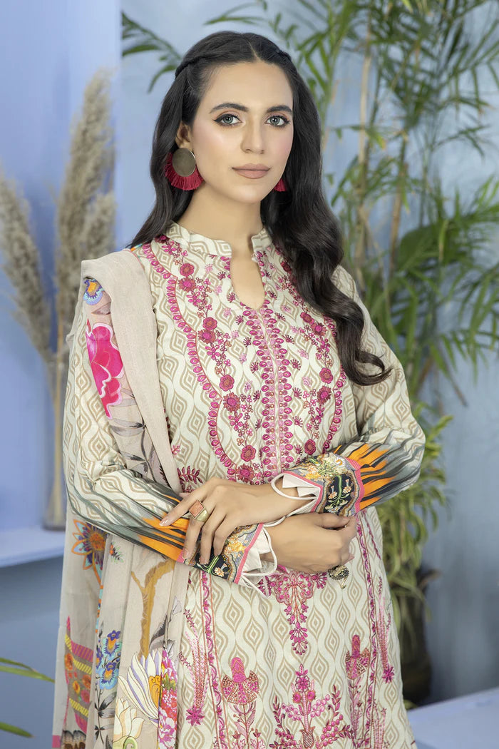 ALLURE BY JOHRA UN-STITCHED 3PC | JH-745-AU