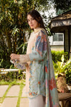 ETHEREAL BLOOM BY ROHEENAZ UN-STITCHED 3PC | Ornella